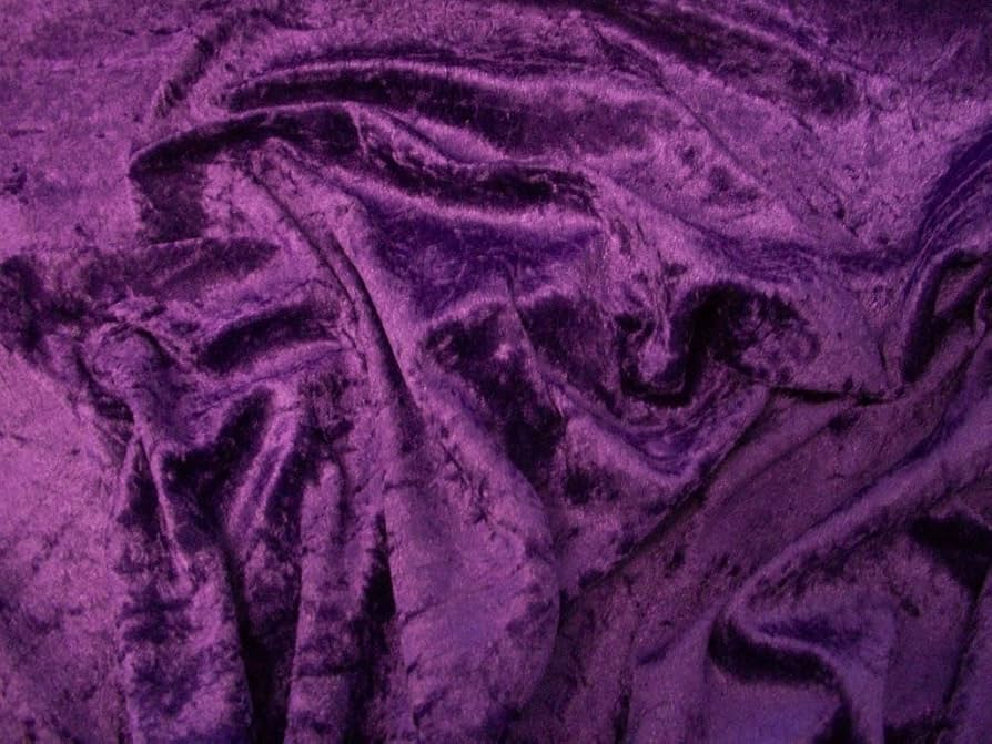 Aubergine Crushed Velvet