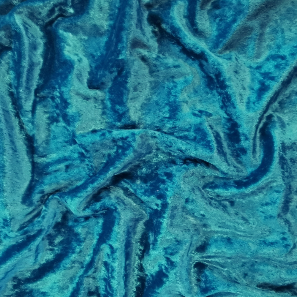 Teal Crushed Velvet