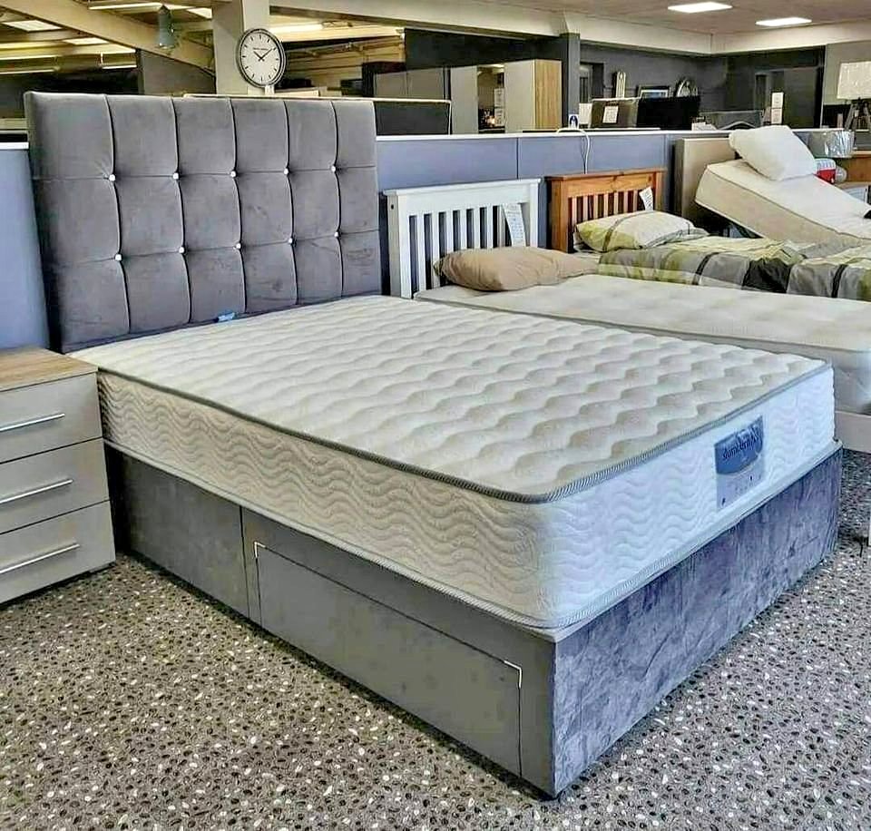 Diamonds Button Divan Bed - View 4