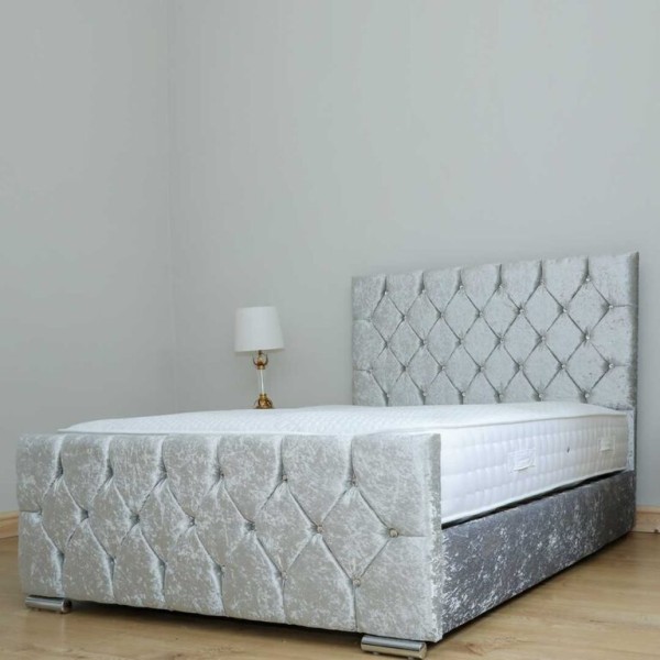 Florida Diamonds Headboard & Footboard Bed UK | Buy Diamond Button Beds Online | Free Delivery - Premium quality florida from Newcastle Beds Florida Diamonds Headboard & Footboard Bed UK - Premium florida from Newcastle Beds UK