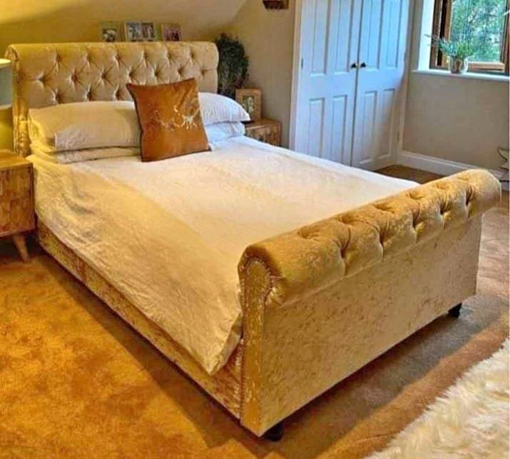 Artisan Curved Sleigh Bed - Premium sleigh from Newcastle Beds UK